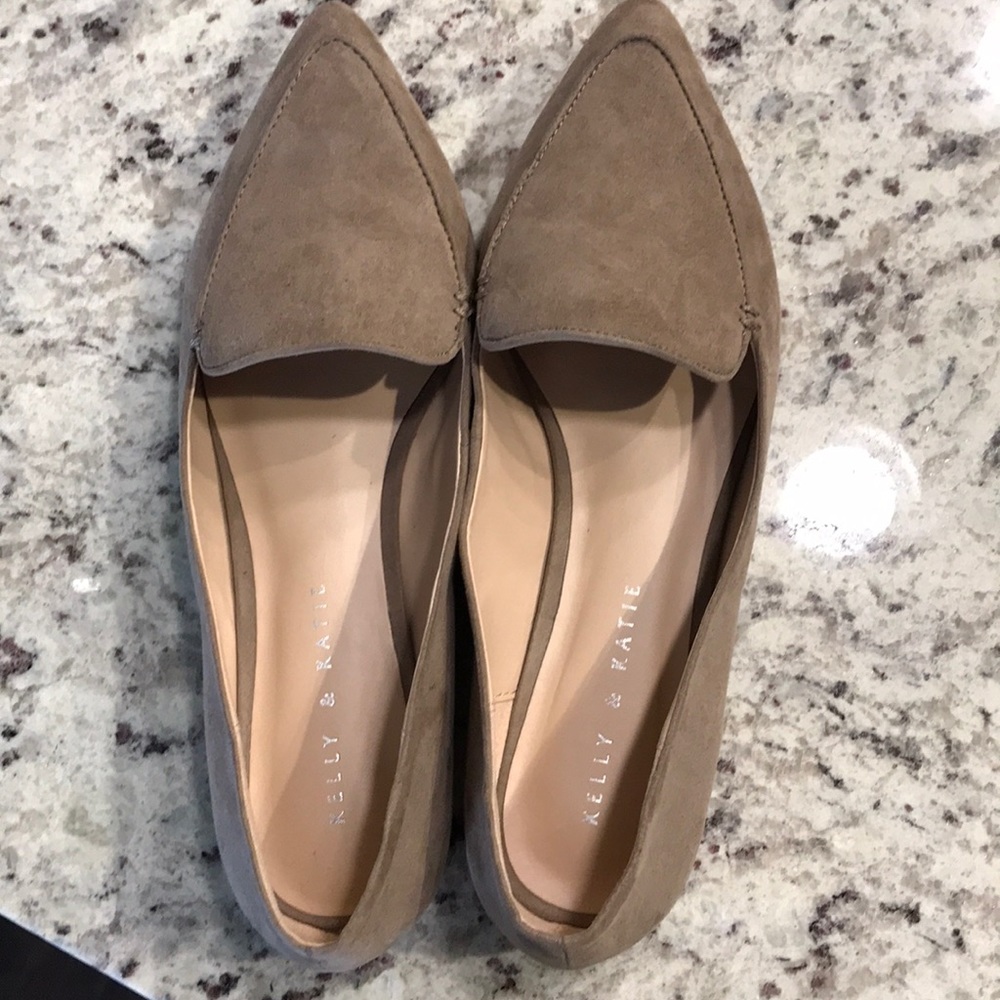 Tan loafers! Worn once. Perfect for work